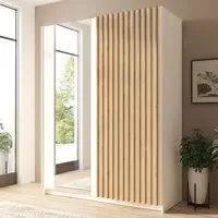 Dania Small 2-Door Sliding Wardrobe - White