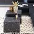 Dania Square Coffee Table Set of 2 - Black Marble Effect