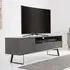 Daniel Large TV Stand with Flap Door - Charcoal Grey