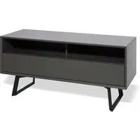 Daniel TV Stand with Flap Door - Charcoal Grey