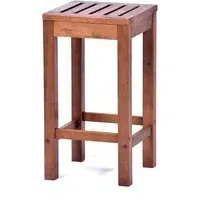 Danil Hardwood Commercial Bar Stool - Teak
