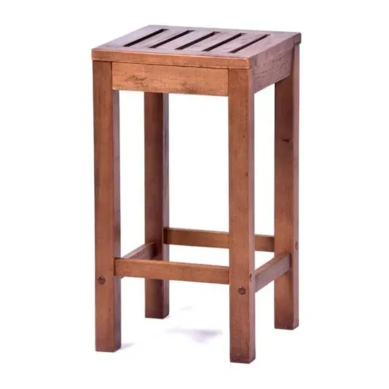Danil Hardwood Commercial Bar Stool - Teak image