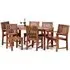 Danil Wooden Dining Table with 6 Chairs - Teak