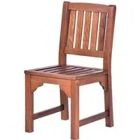 Danil Wooden Side Chair - Teak