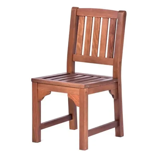 Danil Wooden Side Chair - Teak image
