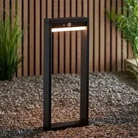 Dannah LED PIR Outdoor Post Light with Photocell - Black