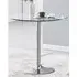 Dante Round Dining Table - Clear, Glass