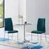 Dante Round Dining Table with 2 Opal Chairs - Clear, Glass