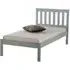 Danvers Single Bed Frame - Grey, Wood
