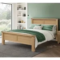 Danville King Size Bed Frame - Oak