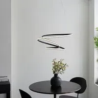 Danville LED Textured Ceiling Pendant Light - White, Metal