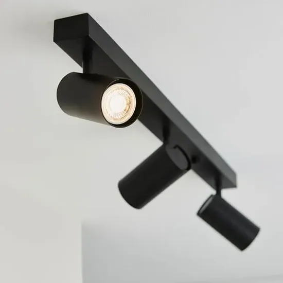 Danville Rez 3-Light Plate Spotlight - Black image