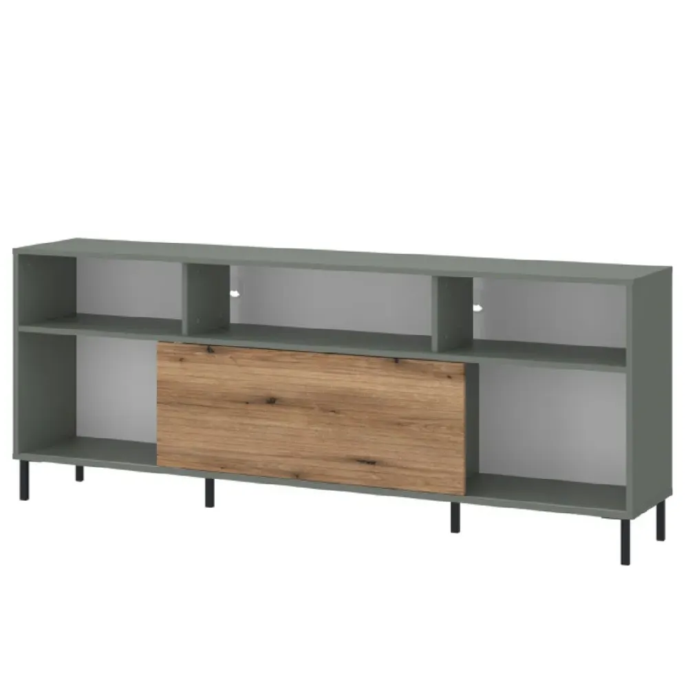 Danville TV Stand with Sliding Door - Green, Oak product