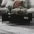 Danya Rectangular Coffee Table with Storage - Black, Chipboard