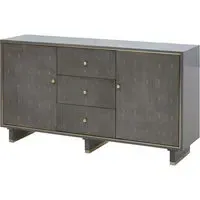 Daqing Rectangular Sideboard with 2 Door 3 Drawer - Grey