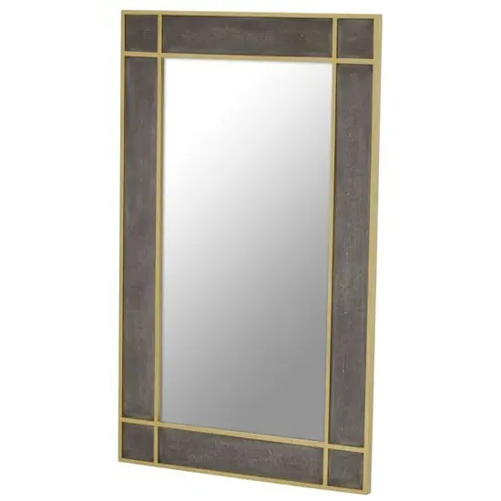 Daqing Rectangular Wall Mirror with Shagreen Effect Frame image