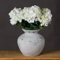 Darcie Decorative Vase - Antique White, Ceramic