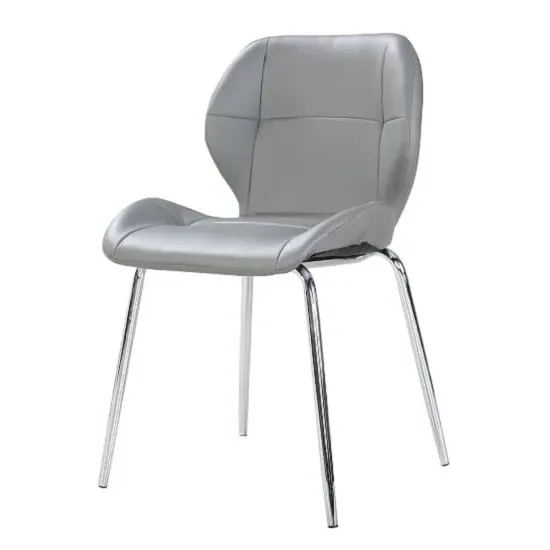 Darcy Dining Chair - Grey, Faux Leather