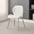 Darcy Dining Chair - White, Faux Leather