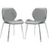 Darcy Dining Chairs Pair - Grey, Faux Leather