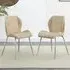 Darcy Dining Chairs Pair - Taupe, Faux Leather