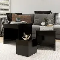 Darice Nest of 3 Tables - Black, Chipboard