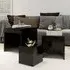 Darice Nest of 3 Tables - Black, Chipboard