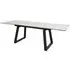Darien Ceramic Marble Extending Dining Table - White