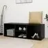 Darion Shoe Storage Bench with 4 Shelves - Black