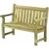 Darko 2-Seater Garden Bench with Arms - Green Natural, Pine