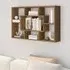 Darko Rectangular Wall Shelf - Brown Oak, Engineered Wood