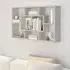 Darko Rectangular Wall Shelf - Concrete Effect, Engineered Wood