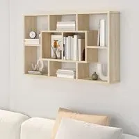 Darko Rectangular Wall Shelf - Sonoma Oak, Engineered Wood