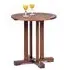 Darko Round Pedestal Dining Table - Brown, Hardwood