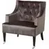 Darligo Upholstered Armchair - Grey, Velvet