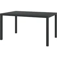 Darwen Medium Garden Dining Table - Black, Aluminium