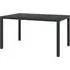 Darwen Medium Garden Dining Table - Black, Aluminium