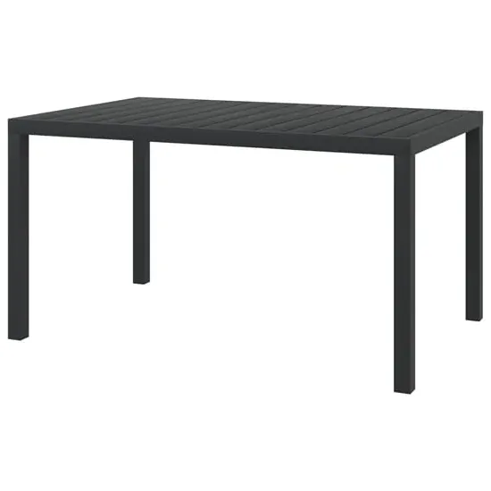 Darwen Medium Garden Dining Table - Black, Aluminium