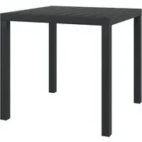 Darwen Small Garden Dining Table - Black, Aluminium