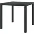 Darwen Small Garden Dining Table - Black, Aluminium