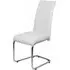 Daryl Dining Chair - White, Faux Leather
