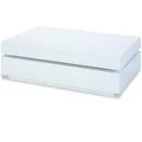 Daryl Rectangular Coffee Table - White, High Gloss