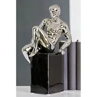 David Sculpture - Silver, Ceramic