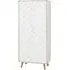 Davis 2-Door Wardrobe - Dusty Grey, White