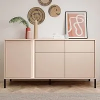 Davis 3 Door 2 Drawer Sideboard with LED - Beige