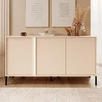 Davis 3 Door Sideboard with LED - Beige