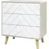 Davis 3-Drawer Chest - Dusty Grey, White