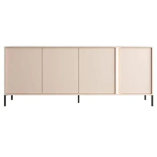 Davis 4 Door Sideboard with LED - Beige