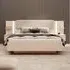 Davis King Size Ottoman Bed with Bedside Cabinets and LED - Beige