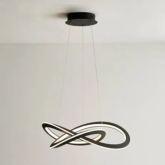 Davis LED Ceiling Pendant Light with Diffuser - Black image